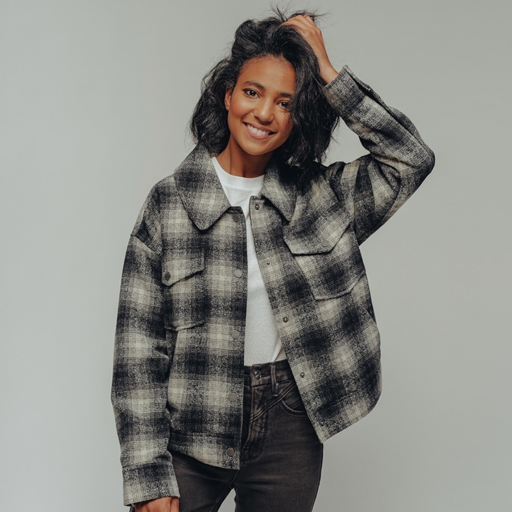 The Normal Brand Boyfriend Snap Front Jacket